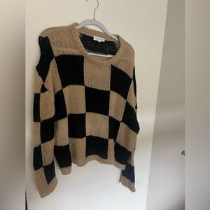 Checkered Sweater / Large